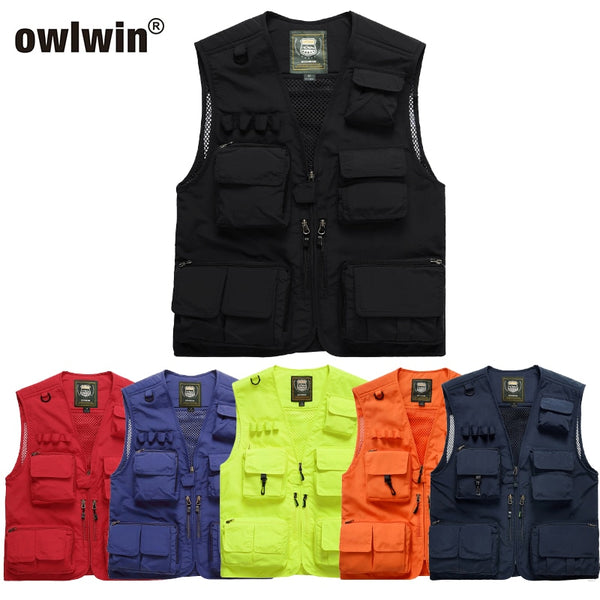 Quick Dry Mesh Fishing Vest - Multiple Sizes and Colors