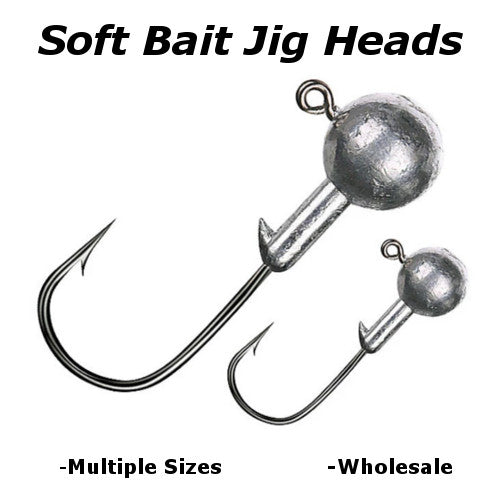 Wholesale Soft Bait Jig Heads Multiple Sizes