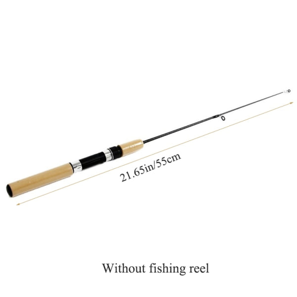 Canne à pêche sur glace télescopique avec ou sans moulinet. 55 cm, 65 cm et 75 cm