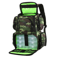 Fish Tackle Backpack With Tackle Trays