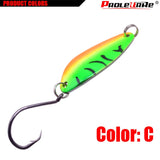 10Pcs/lot Wobbler Style 40mm Painted Spoon - Great for freshwater and trout