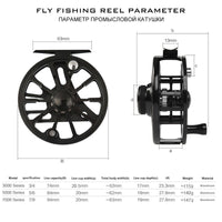 3 Sizes Inline Aluminum Fishing Reel - Fly Fishing  / Ice Fishing / All Purpose