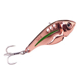 1 комад Метална рибица дизајн Вибрирајућа кашика за воблере 10г 15г 20г