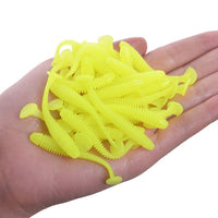 20 or 50 Piece Soft Bait Jig Wobblers 5cm Worm