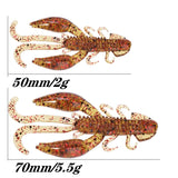 10 Piece Lot 5cm or 7cm Crayfish Soft Bait